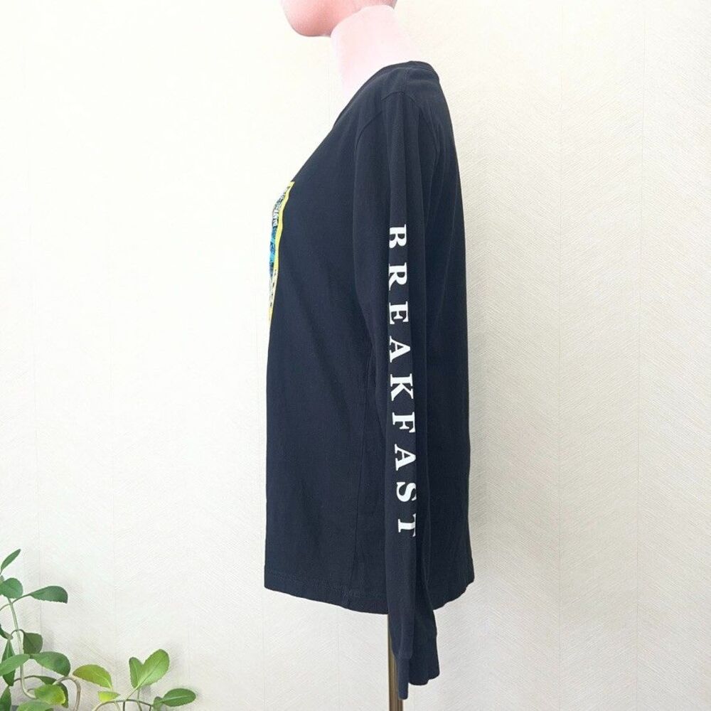 Japanese Breakfast Posing in Bondange Long Sleeve Graphic Black T-Shirt Mens M - Picture 4 of 7